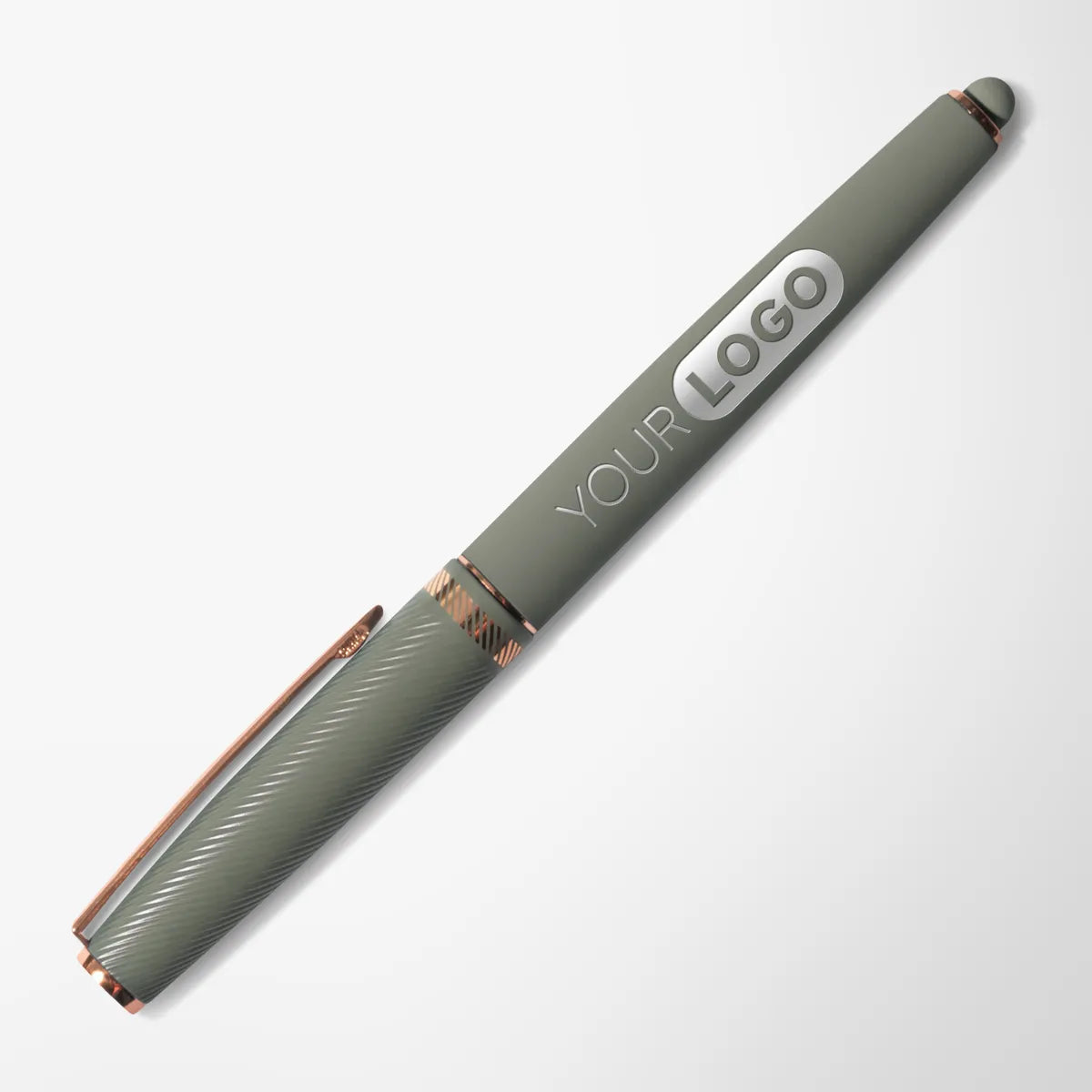 Engraved Soft Touch Cade Gel Stylus Pen