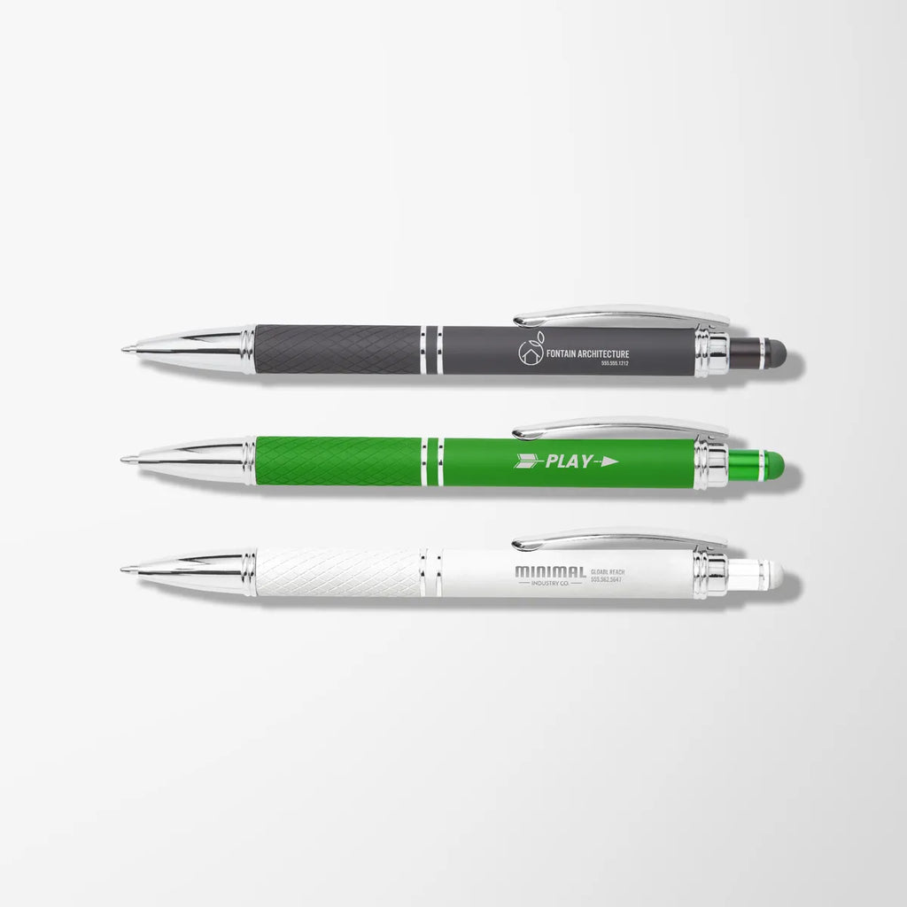 Engraved Soft Touch Diamond Stylus Pen