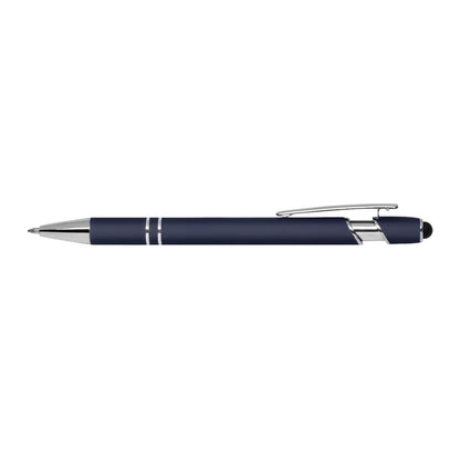 Engraved Alpha Soft Touch Gel Stylus Pen