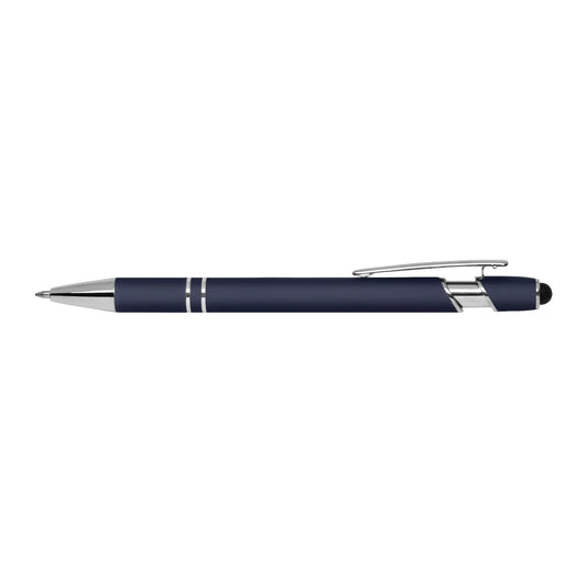 Engraved Alpha Soft Touch Gel Stylus Pen