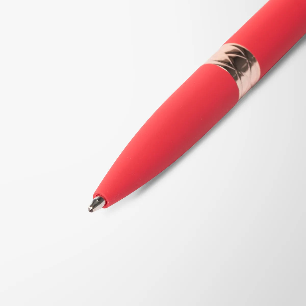 Engraved Recycled Soft Touch Portia Pen with Rose Gold Trim