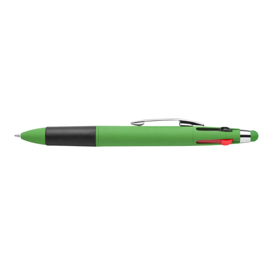 Britebrand™ Soft Touch Lucina 4-Ink Stylus Pen