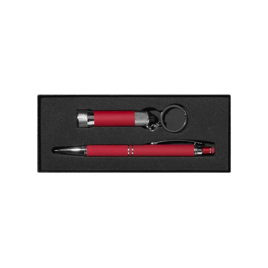 Diamond Stylus Pen & Flashlight Gift Set with Window Box