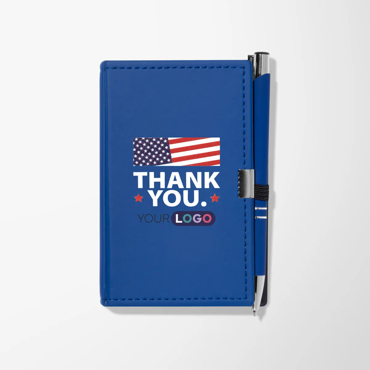 Full Color Patriotic "Thank You" Note Caddy & Pen