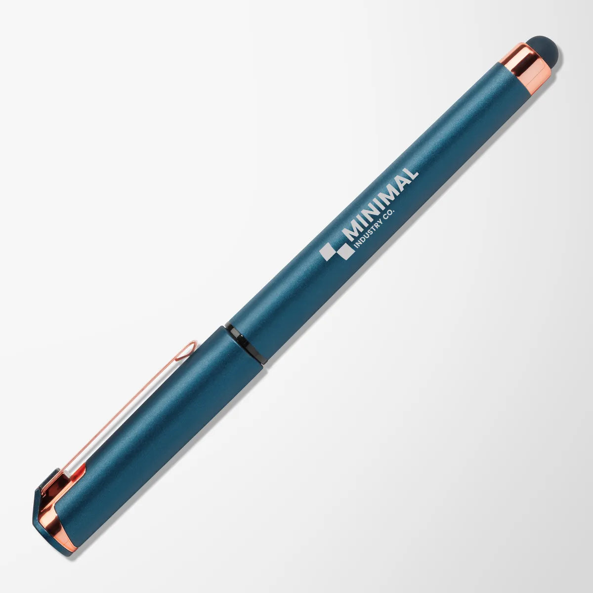 Pearlized Hughes Gel Pen with Rose Gold Trim