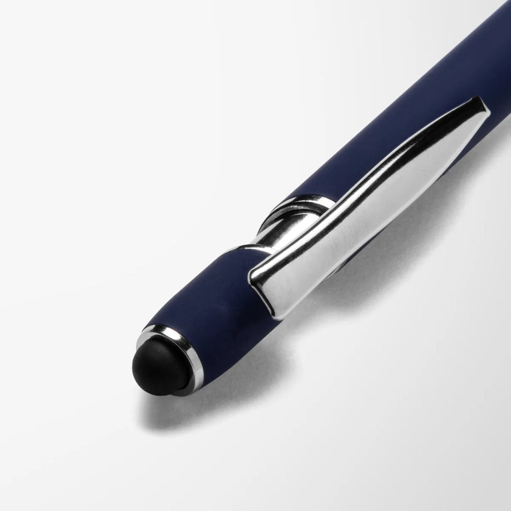 Engraved Alpha Soft Touch Gel Stylus Pen