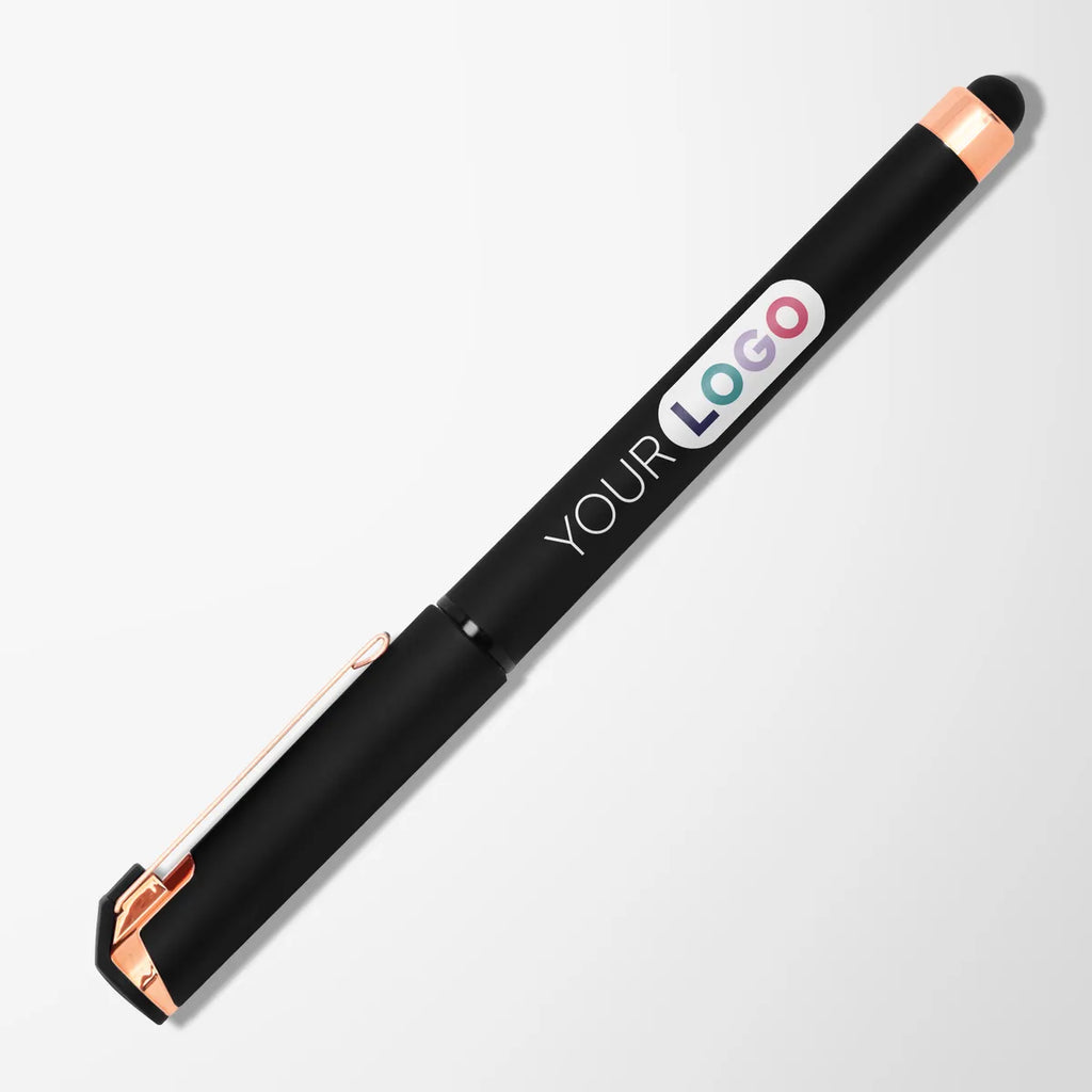 Full Color Hughes Gel Pen with Rose Gold Trim