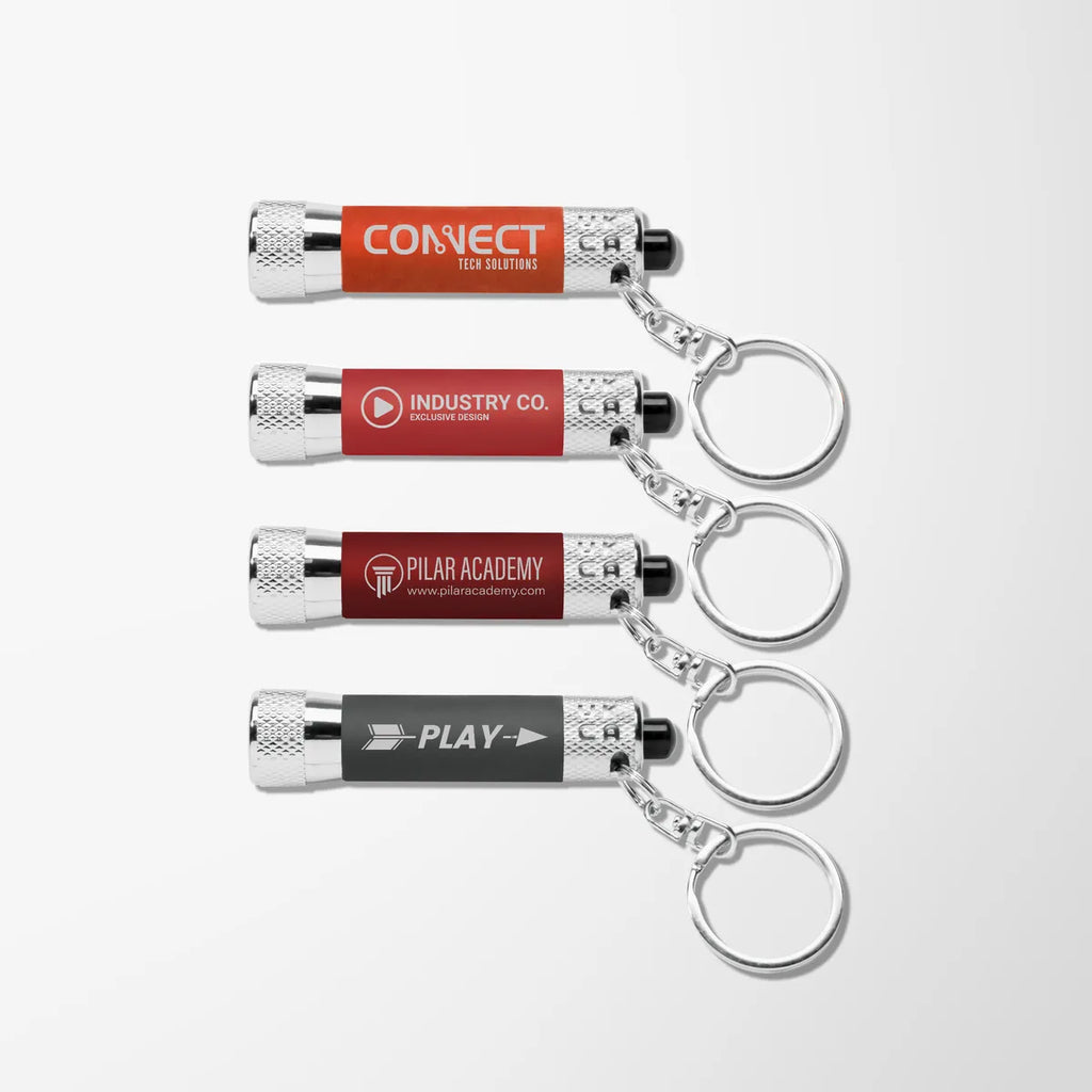 Soft Touch 3 LED Flashlight Keychain