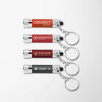 Soft Touch 3 LED Flashlight Keychain