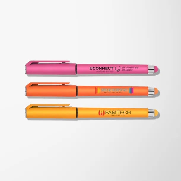 Full Color Bright Soft Touch Hughes Gel Pen