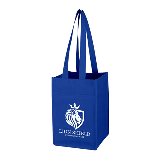 Non-Woven 4-Bottle Wine Tote