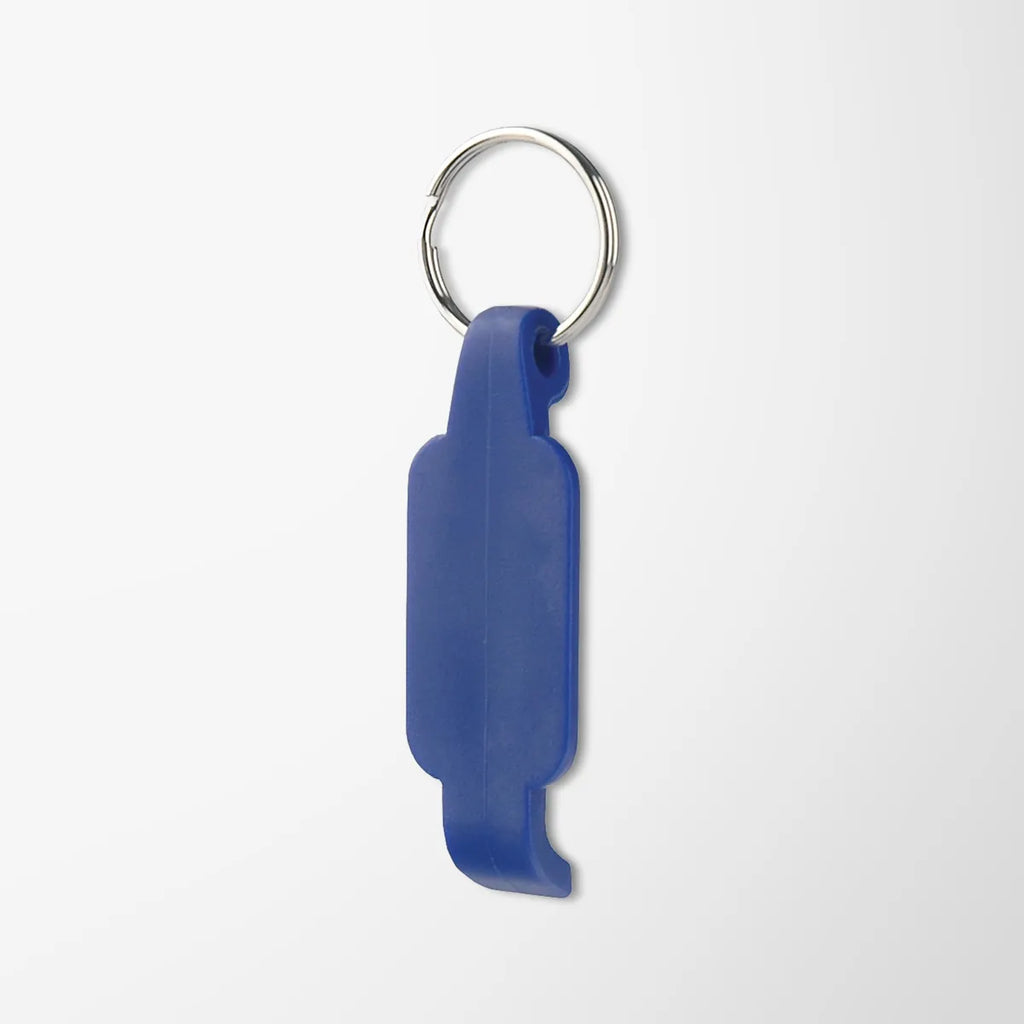 Plastic Bottle Opener with Key Ring