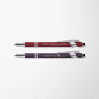Engraved Alpha Soft Touch Gel Stylus Pen