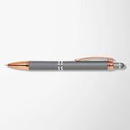 Engraved Mineral Diamond Gel Pen with Rose Gold Trim