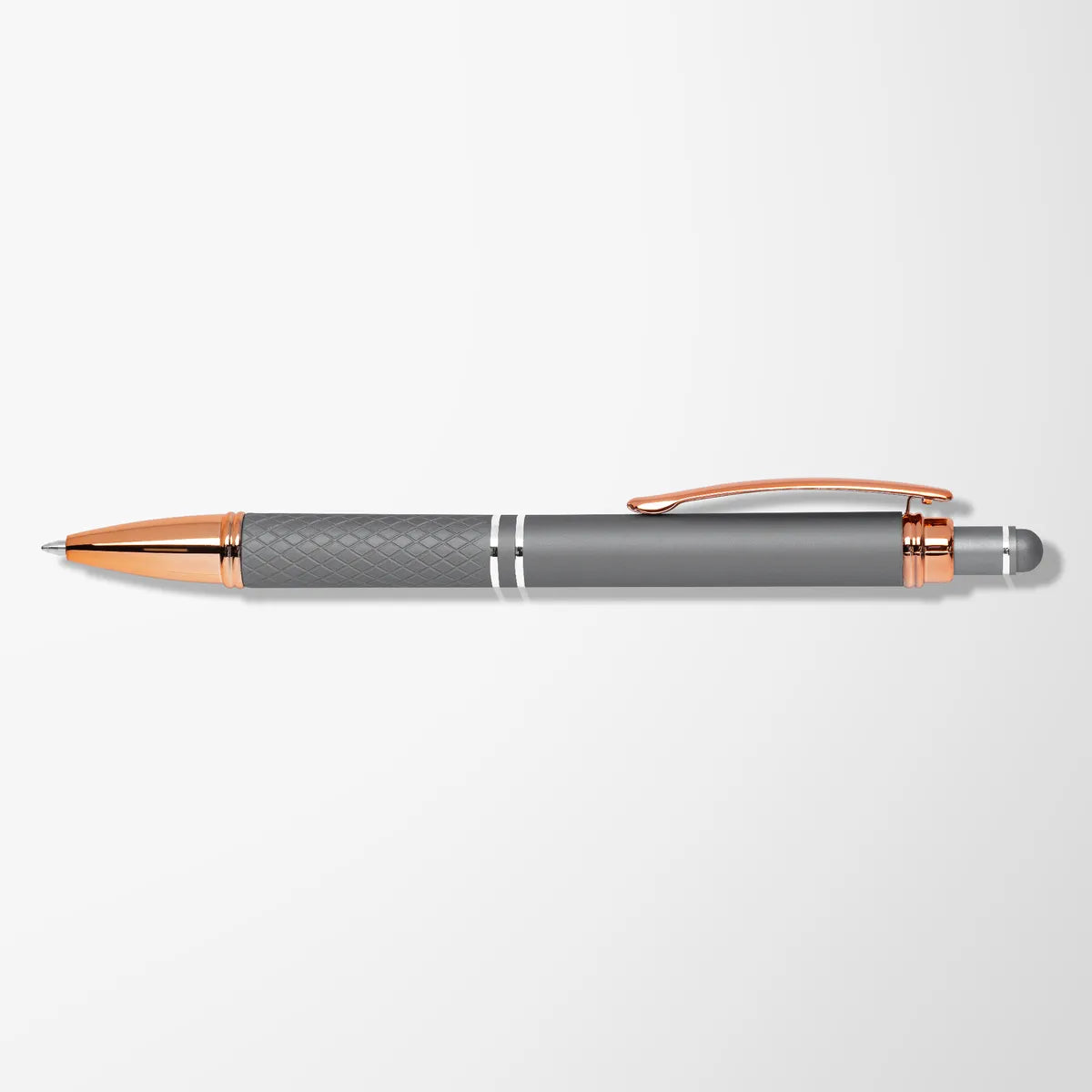 Engraved Mineral Diamond Gel Pen with Rose Gold Trim
