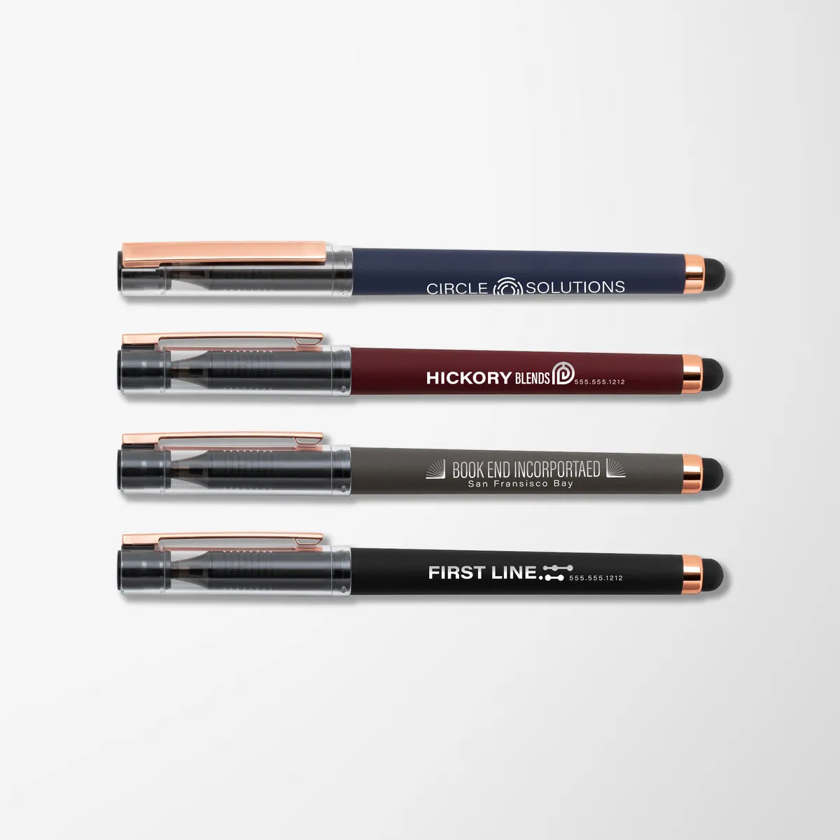 Soft Touch Ami Gel Pen with Rose Gold Trim