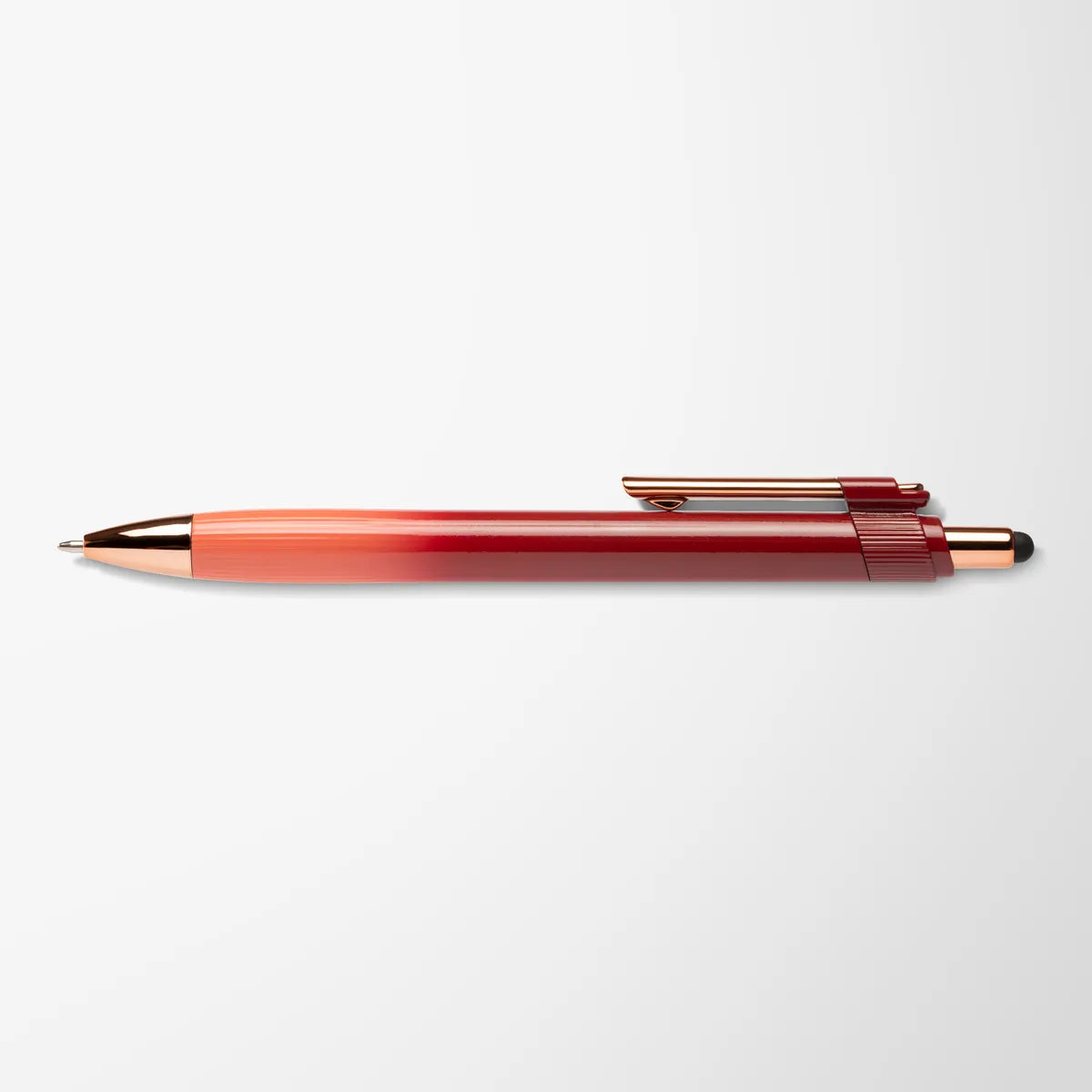 Full Color Ombré Monroe Stylus Pen with Rose Gold Trim