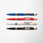 Engraved Recycled Soft Touch Portia Pen with Rose Gold Trim