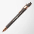 Alpha Soft Touch Gel Pen with Rose Gold Trim