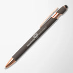 Alpha Soft Touch Gel Pen with Rose Gold Trim