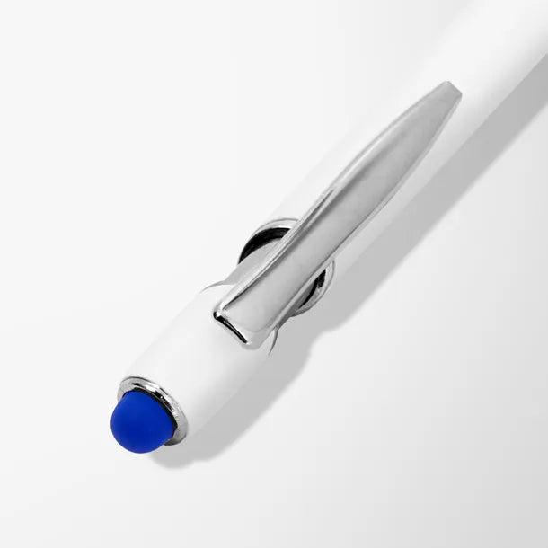 Full Color White Alpha Soft Touch Stylus Pen
