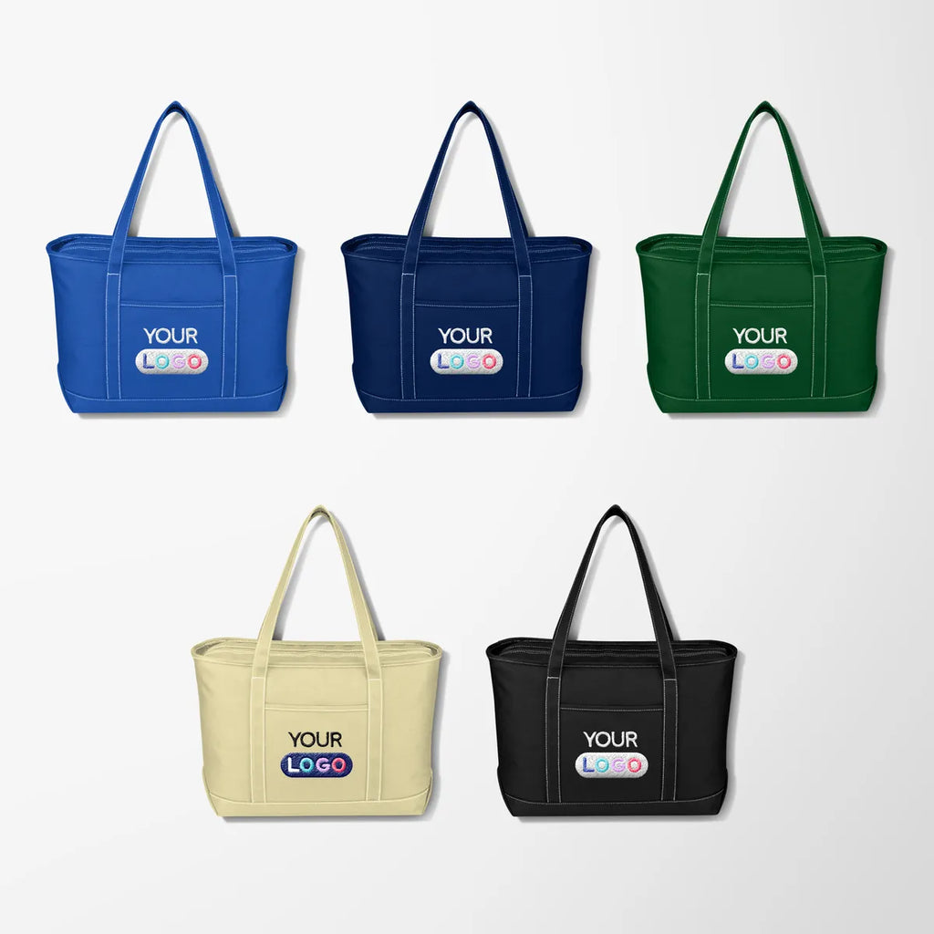 Embroidered Large Atlantis 24 oz. Cotton Canvas Yacht Tote