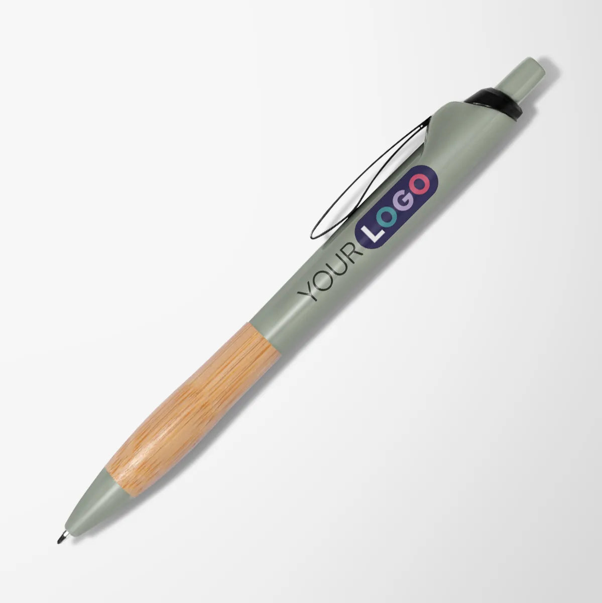 Full Color Recycled Paxton Pen with Bamboo Grip