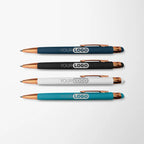 Engraved Soft Touch Joni Pen with Rose Gold Trim