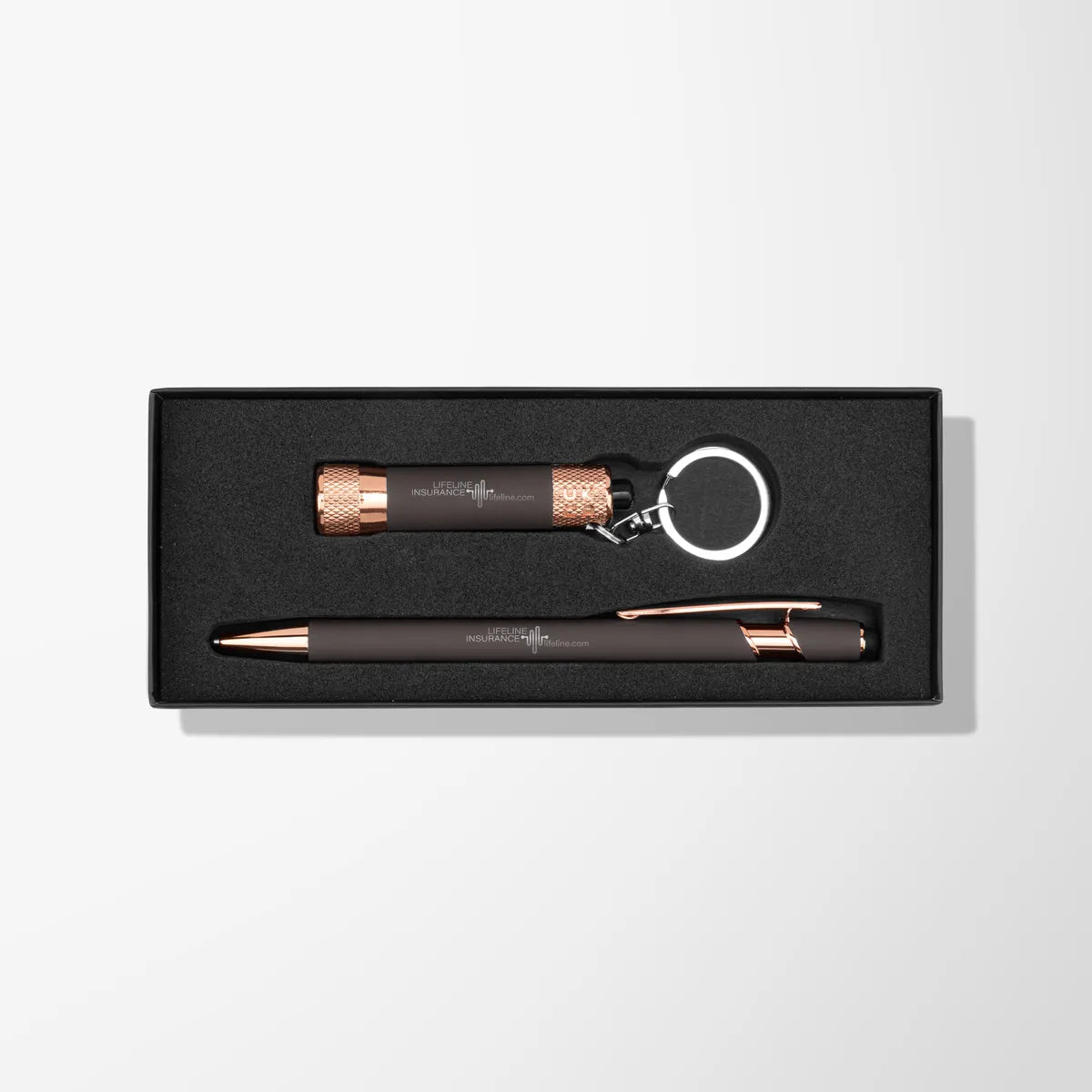 Rose Gold Alpha Gift Set in Criss-Cross Box