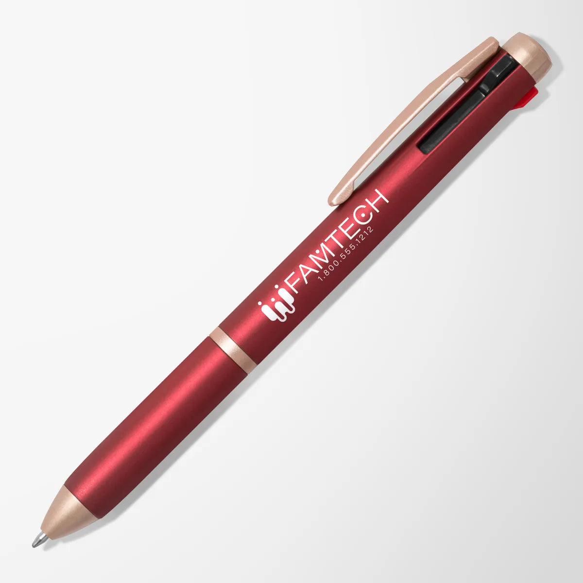 Trio 3-Ink Pen with Rose Gold Trim