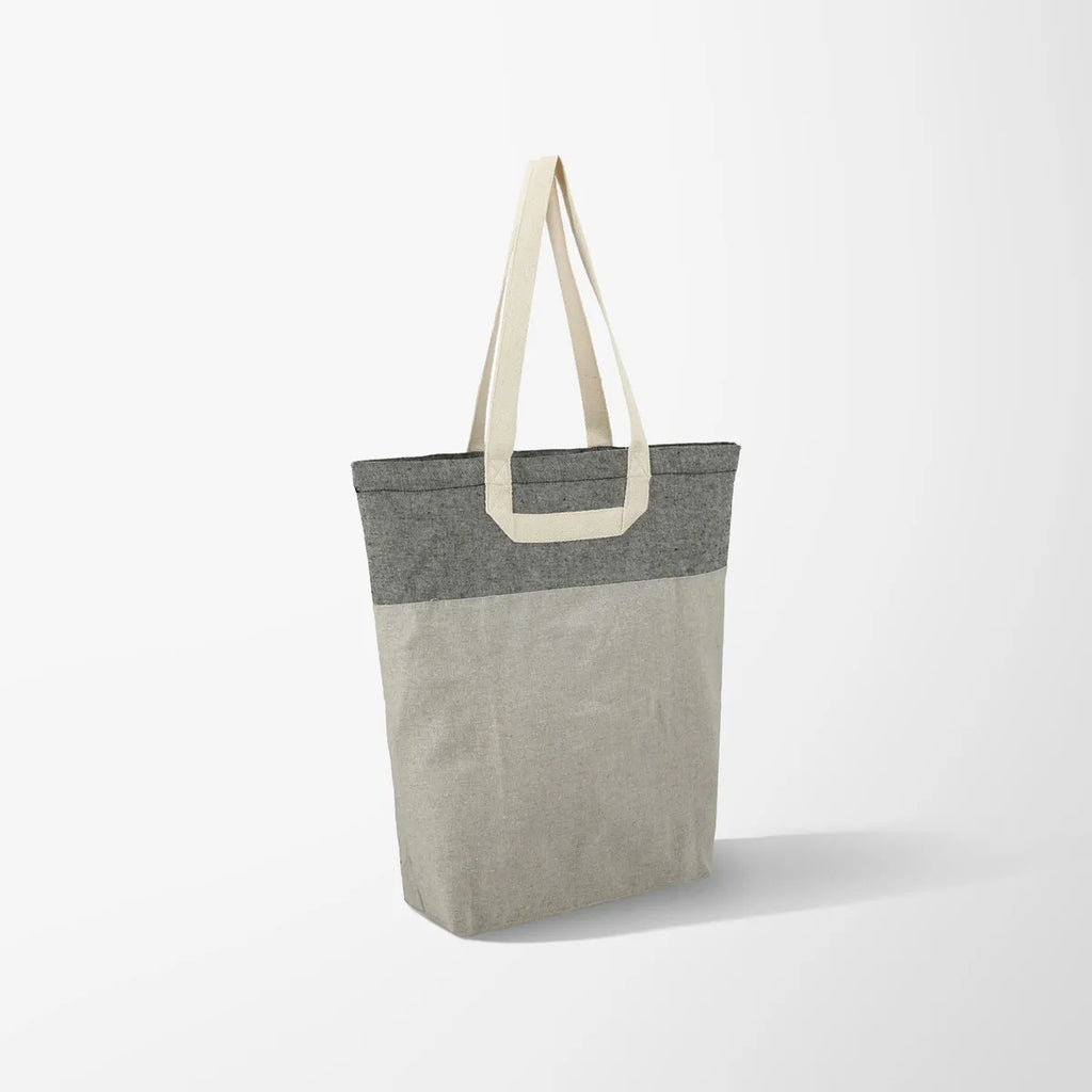 Mira Two-Tone Recycled Cotton Tote Bag