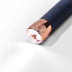 Soft Touch 3 LED Flashlight Keychain with Rose Gold Trim