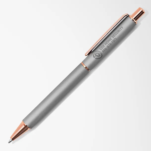 Engraved Mineral Capri Pen with Rose Gold Trim