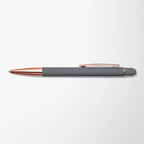 Engraved Aria Gel Pen with Rose Gold Trim