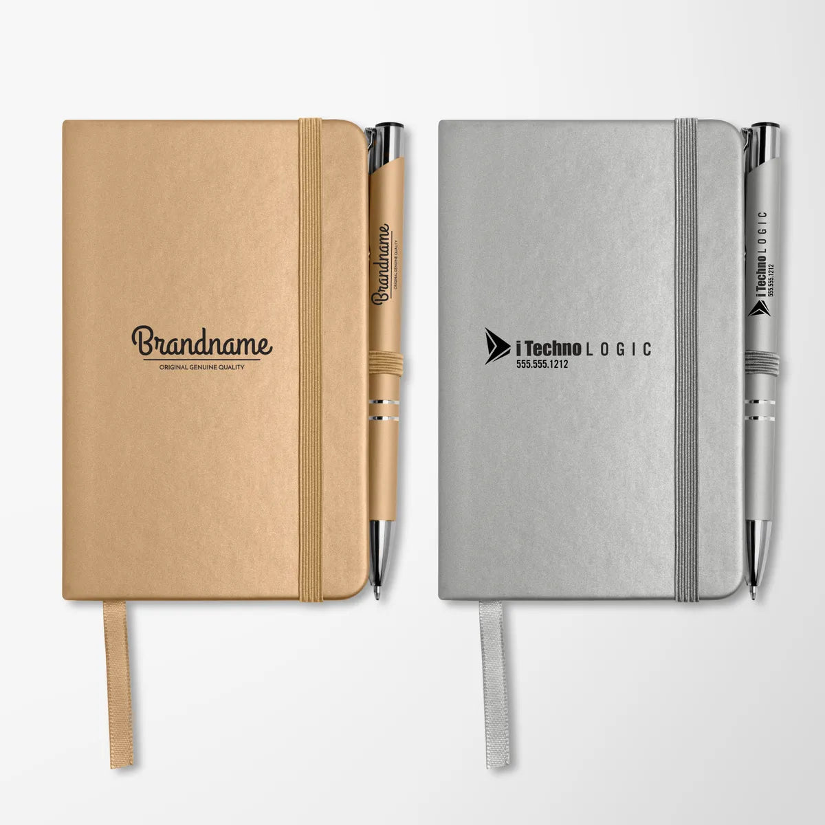 Mineral Soft Touch Note Caddy & Pen Set