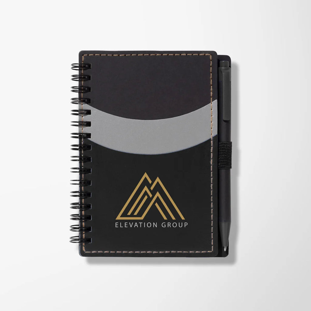 Spiral Notebook with Pocket & Pen