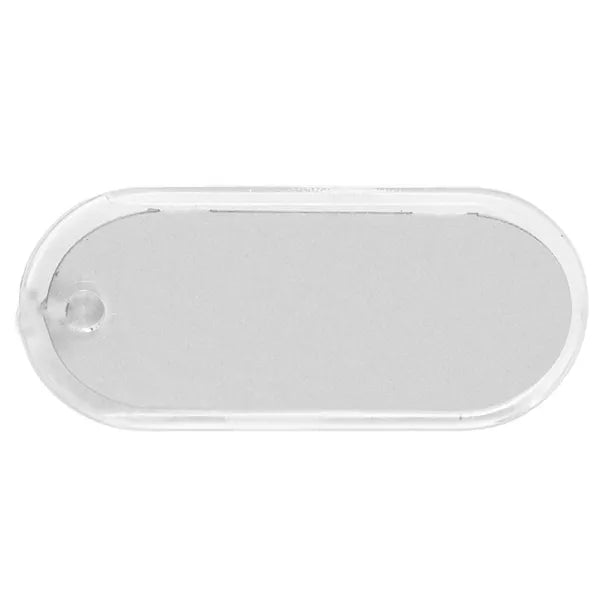 Long Oval Crystal Key Tag