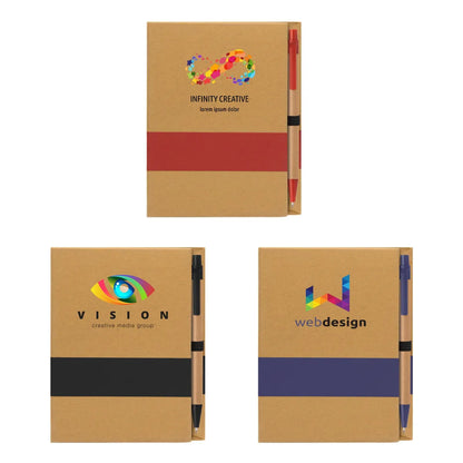 Full Color Stacy Notepad & Pen Set