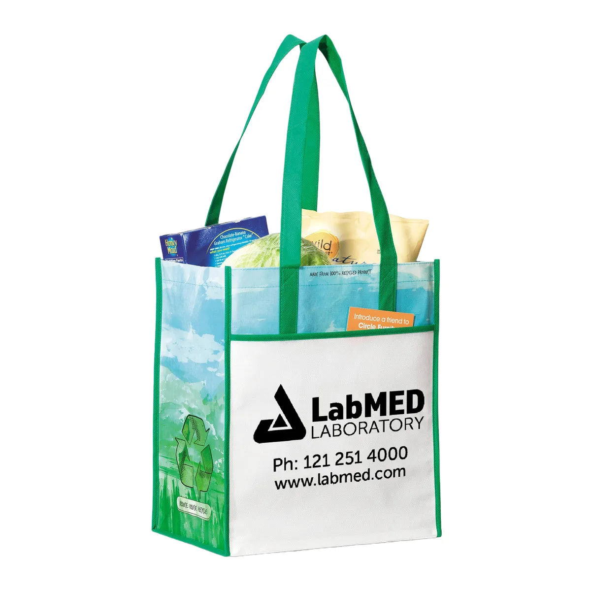 Vita Laminated Recycled Shopper Tote