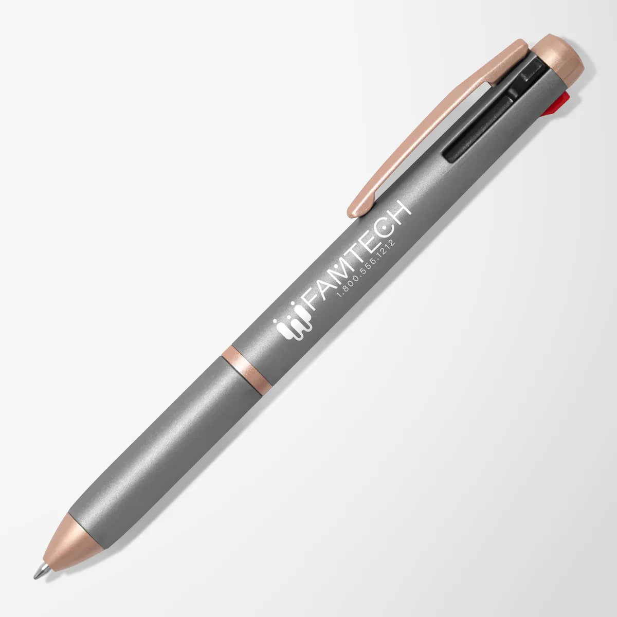 Trio 3-Ink Pen with Rose Gold Trim
