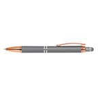 Engraved Mineral Diamond Gel Pen with Rose Gold Trim