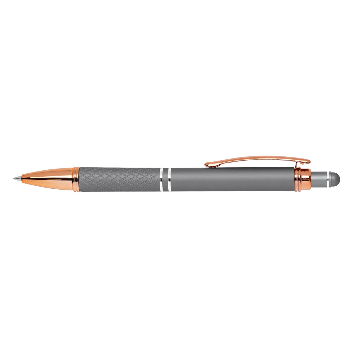 Engraved Mineral Diamond Gel Pen with Rose Gold Trim