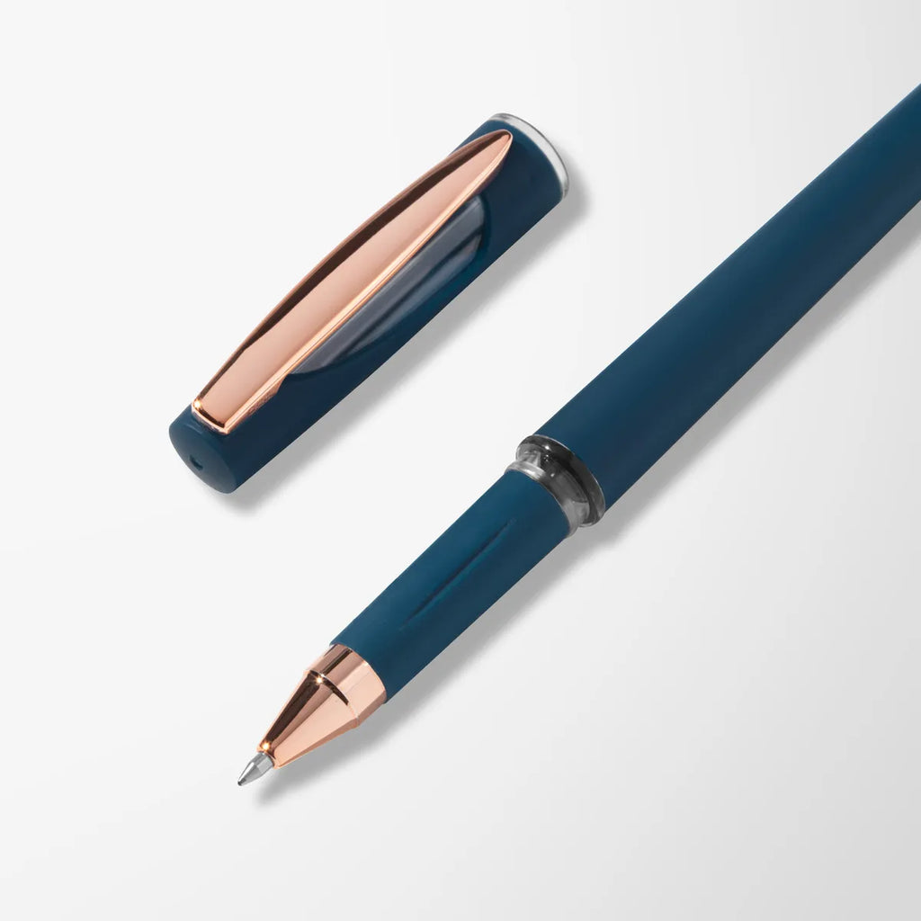 Coastal Athos Gel Pen with Rose Gold Trim