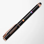 Full Color Hughes Gel Stylus Pen with Chevron Cap