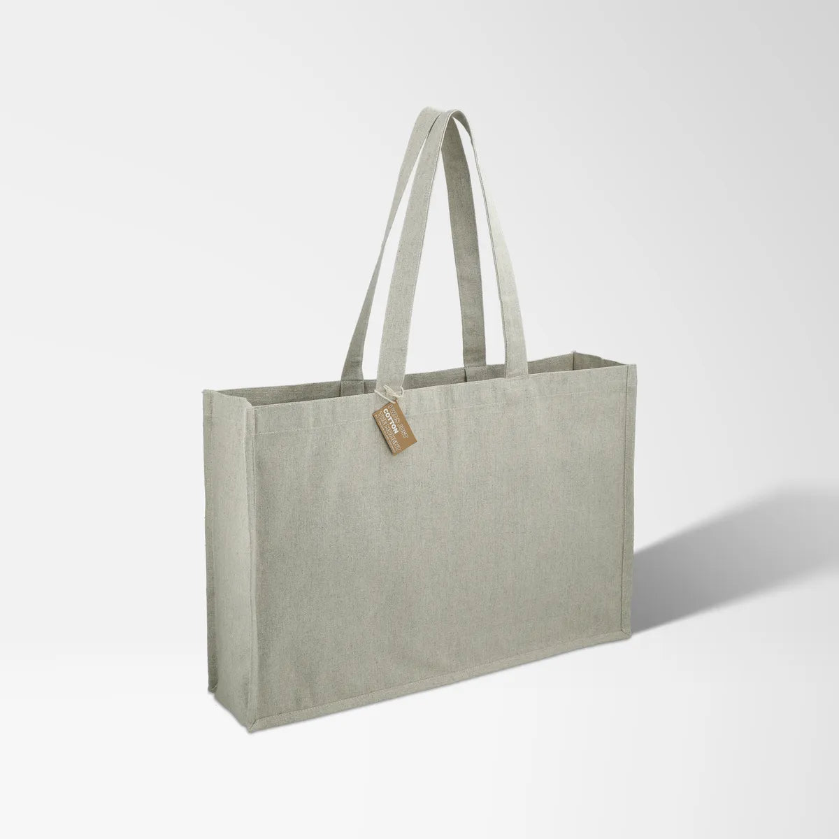 Full Color Repose 10 oz. Recycled Cotton Shoulder Tote Bag