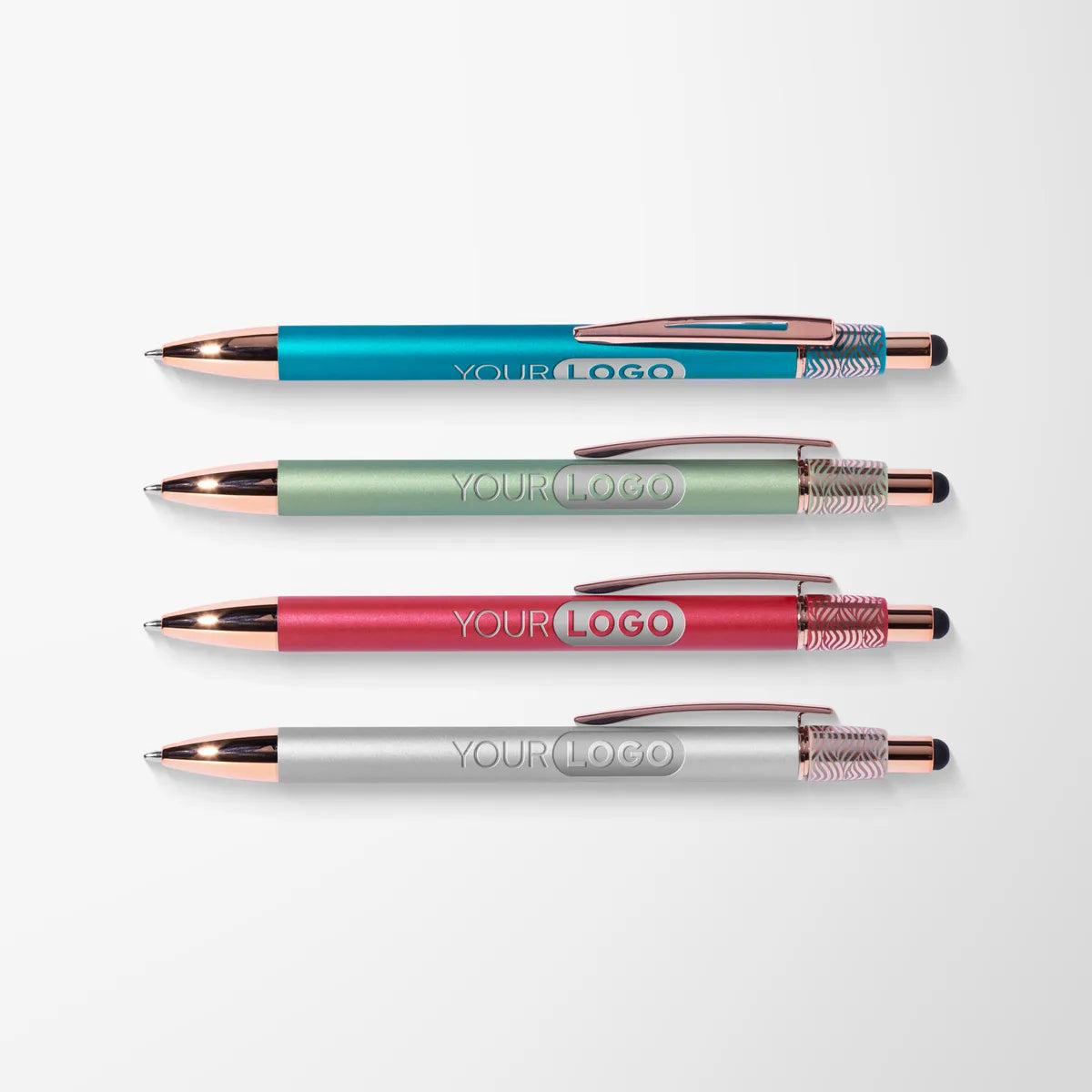 Engraved Croix Fidget Stylus Pen with Rose Gold Trim