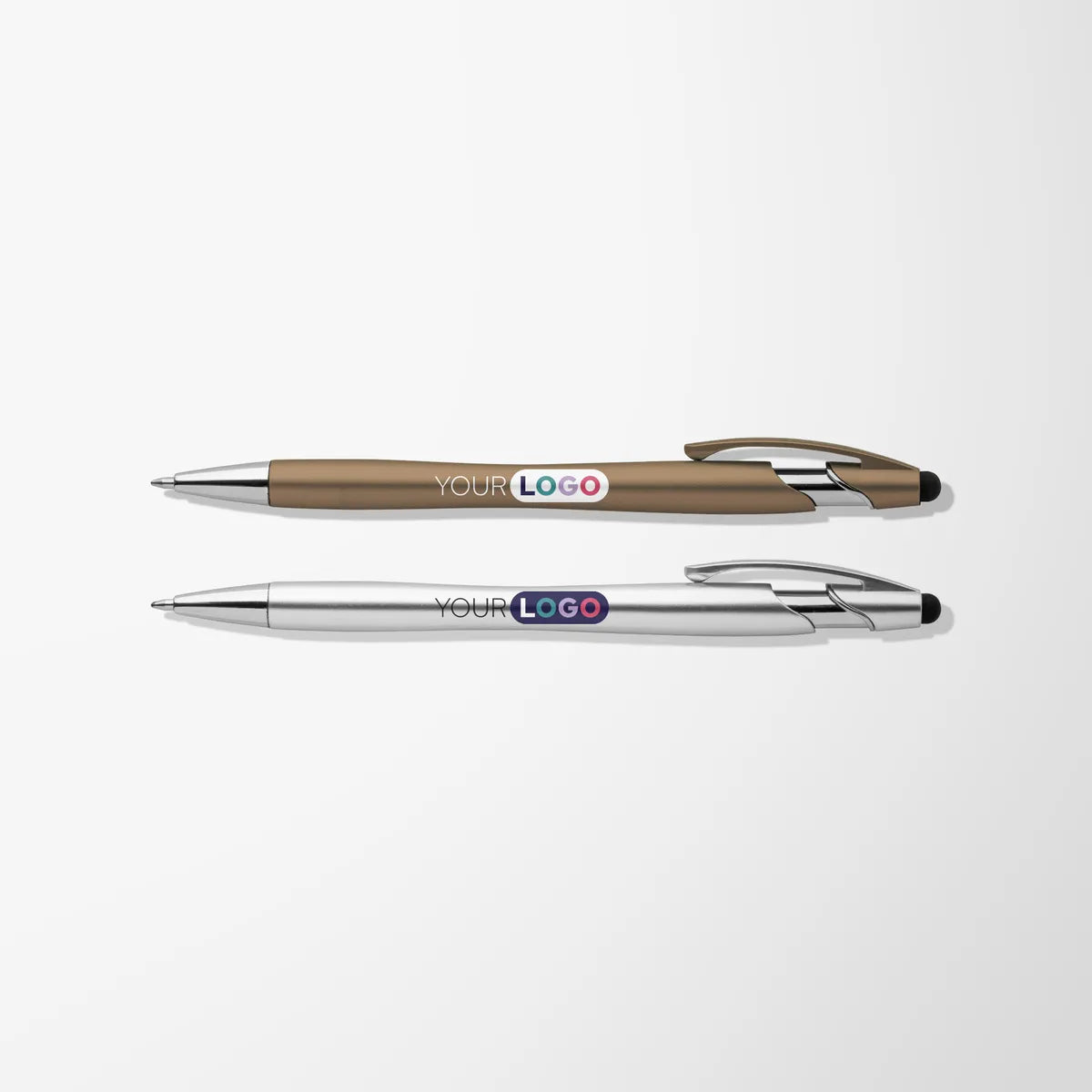 Full Color Recycled Metallic Vortex Stylus Pen