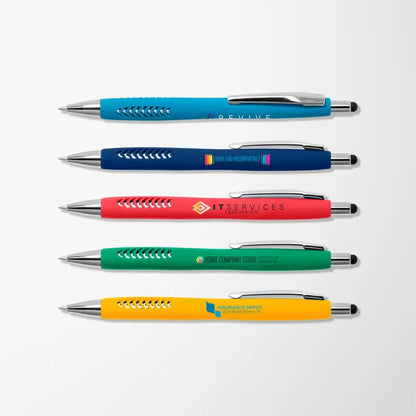 Britebrand™ Soft Touch Basilia Pen with Stylus Top