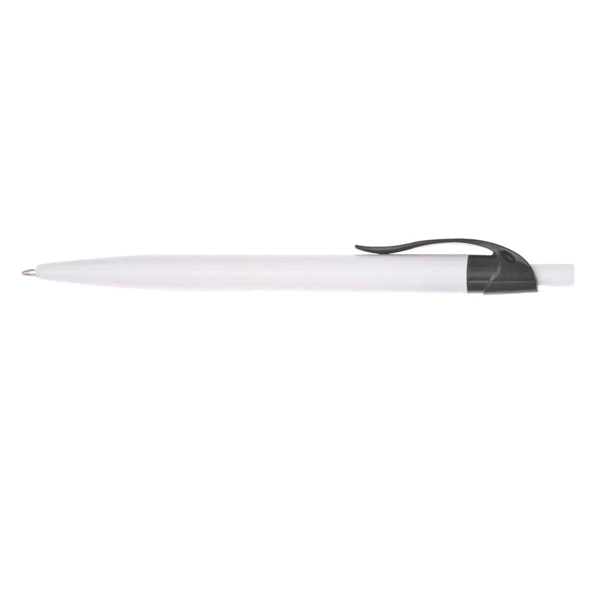 White Reggie Pen with Colored Trim and Wavy Clip