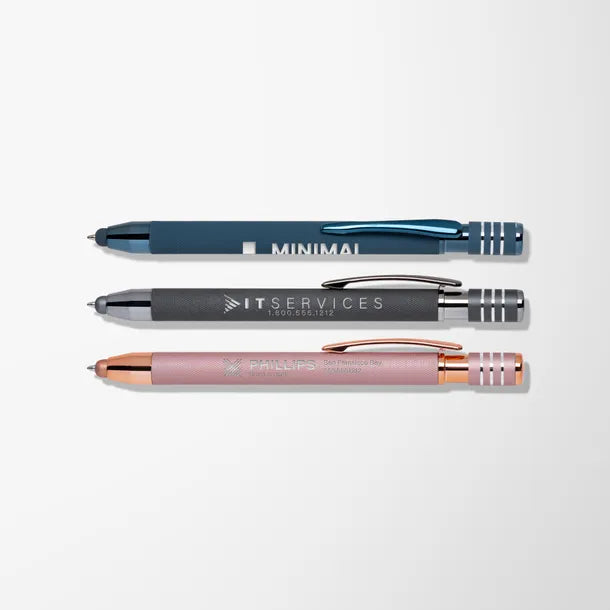 Engraved Monochrome Textured Maya Pen